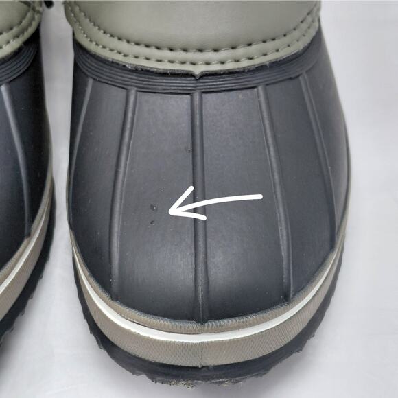 Northside Womens 9 Waterproof Insulated Snow Boot Olive Faux Fur Thinsulate - Picture 16 of 16